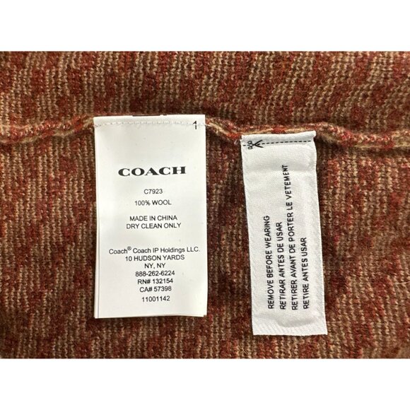 Disney X Coach 100% wool Ski Mickey Mouse Sweater sz XL color brown NWOT $500 - Picture 3 of 9